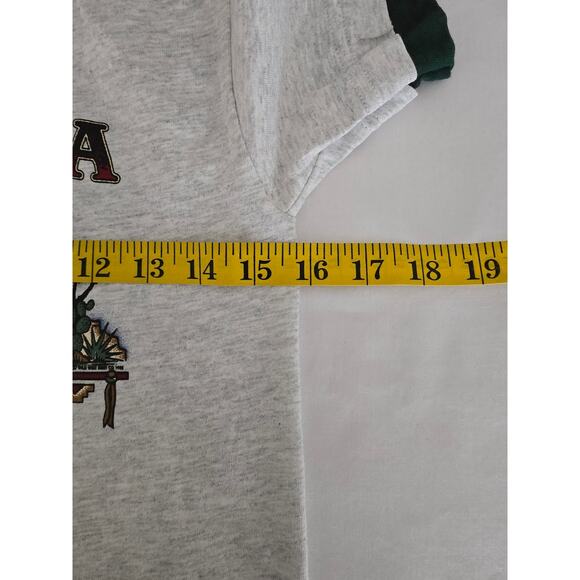 Vintage Arizona Shirt Youth Medium Desert Graphic Gray Double Sleeve Nature Tee - Picture 7 of 8